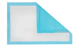 Absorberande engångsunderlag 60x45 cm 400 ml blå 50-pack