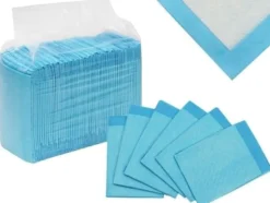 Absorberande engångsunderlag 60x45 cm 400 ml blå 50-pack