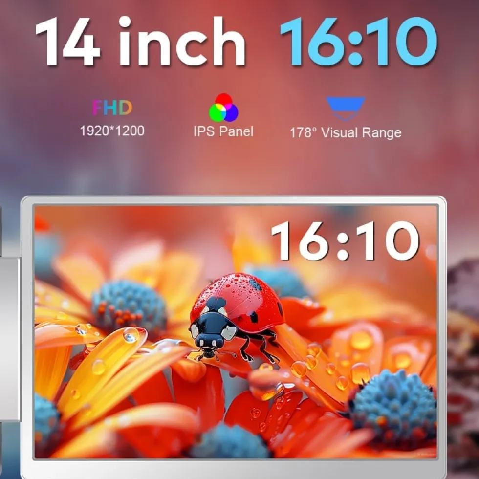 AD Tri-Screen S300 portable monitor 13,3"