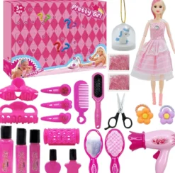 Adventskalender Barbie-inspirerad – Julkalender 2025, 24 luckor