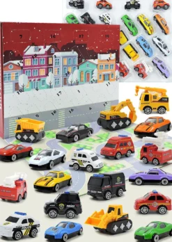 Adventskalender för barn / Julkalender med leksaksbilar
