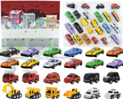 Adventskalender för barn / Julkalender med leksaksbilar
