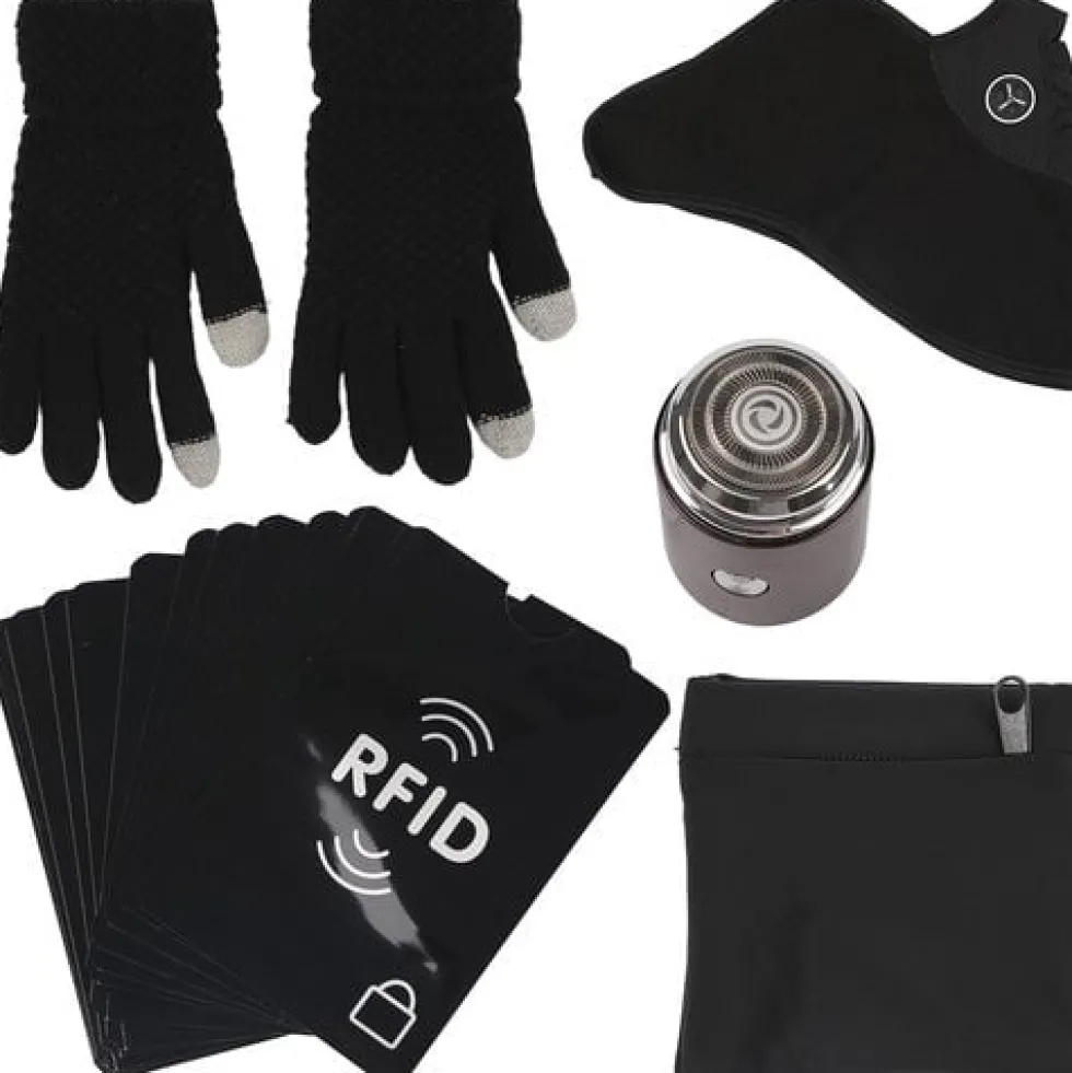 Adventskalender för män 24 gåvor, grön/guld 33x29x9 cm