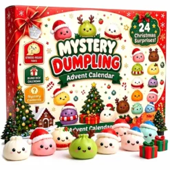 Adventskalender 2026 – Julkalender Mysteriedumpling Kawaii Squishy Överraskningar