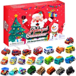 Adventskalender 2026 – Julkalender 24 minileksaksbilar och lastbilar