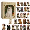 Adventskalender 2026 – Julkalender med festliga kattfigurer