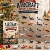 Adventskalender 2026 – Julkalender 24 mini-krigsfågeldekorationer från andra världskriget