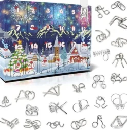 Adventskalender - Metall pussel - Hjärngympa fidget