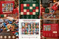 Adventskalender - Pussel 1008 Bitar - Julkalender 2026 - Hund Motiv