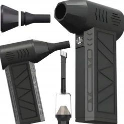 Air Duster Turbo 2-i-1 – Mini Fläkt Hög Hastighet med Dammsugare 80000 RPM