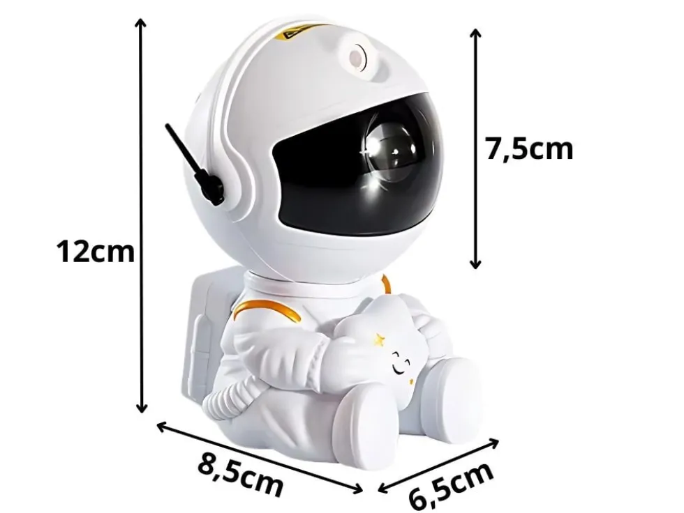 Astronautprojektor / Stjärnprojektor med fjärrkontroll