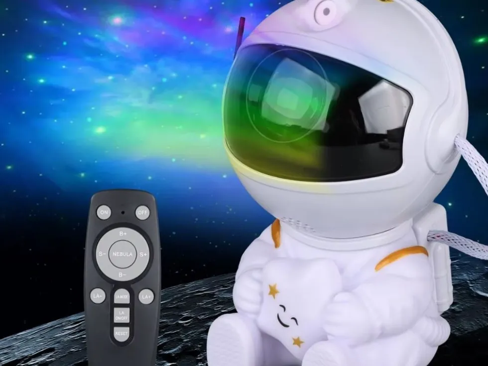 Astronautprojektor / Stjärnprojektor med fjärrkontroll