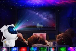 Astronaut stjärnprojektor och nattlampa med fjärrkontroll