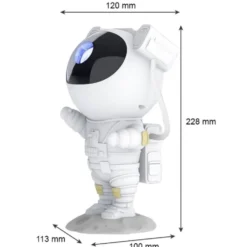 Astronaut stjärnprojektor och nattlampa med fjärrkontroll