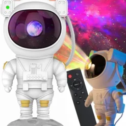Astronaut stjärnprojektor och nattlampa med fjärrkontroll