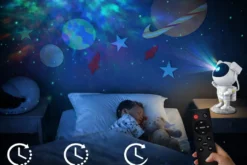 Astronaut stjärnprojektor och nattlampa med fjärrkontroll