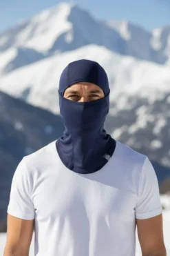 Balaclava i 100% merinoull för skidåkning och friluftsliv