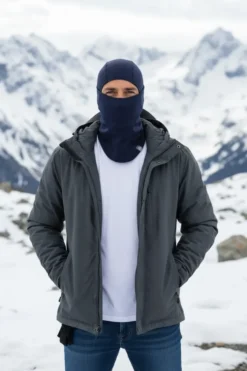 Balaclava i 100% merinoull för skidåkning och friluftsliv