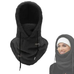 Balaklava med huva och dragsko