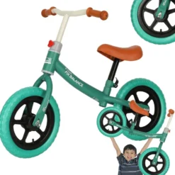 Balanscykel pushcykel 2-4 år turkos 1,8 kg skumhjul 30 kg