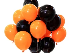 Ballonger i svart och orange för Halloween 20-pack