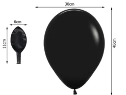Ballonger i svart och orange för Halloween 20-pack