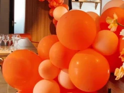 Ballonger i svart och orange för Halloween 20-pack