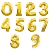 Ballonger siffror 0-9 - Silver & Guld