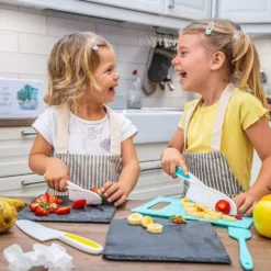 Barn bakning kök kökskniv köksset barnkök köksredskap 6-delar