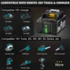 Batteri kompatibelt med Makita 18V 8000mAh + laddare – 4-pack -Ersättning för BL1860B BL1850B BL1840B BL1830B BL1815B
