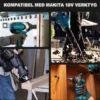 Batteri kompatibelt med Makita 18V 8000mAh + laddare – 2-pack – ersättning för BL1860B BL1850B BL1840B BL1830B BL1815B