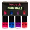 Beauty UK Neon Nail Polish Set 2 4x9ml
