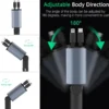 Billaddare 100W med USB-C och utdragbara kablar
