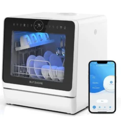 BlitzHome APP Mini BH4CDW vatteninloppsdiskmaskin Bordsdiskmaskin Diskmaskin