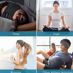 Bluetooth Sports Pannband Sömnhörlurar Musik Ögonmask