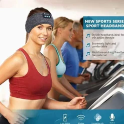 Bluetooth Sports Pannband Sömnhörlurar Musik Ögonmask