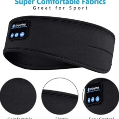 Bluetooth Sports Pannband Sömnhörlurar Musik Ögonmask