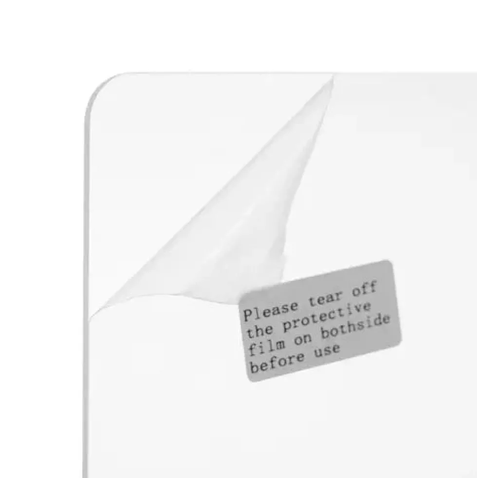 Bokstöd i transparent akryl 18,5x12x12 cm 6-pack