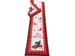Bordslöpare julmotiv 220x38 cm, tunn textil, slumpmässig design