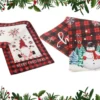 Bordslöpare jul 180 x 32 cm motiv tomte/snögubbe blandade färger