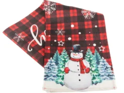 Bordslöpare jul 180 x 32 cm motiv tomte/snögubbe blandade färger