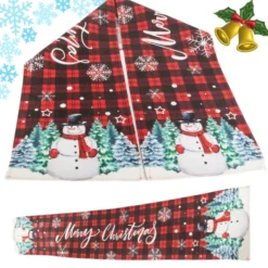 Bordslöpare jul 180 x 32 cm motiv tomte/snögubbe blandade färger