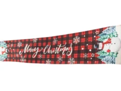 Bordslöpare jul 180 x 32 cm motiv tomte/snögubbe blandade färger
