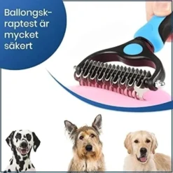 Borste för Hund och Katt, Husdjurs Avmattning Hår Kam och Borstar för Små, Medelstora och Stora Hundar