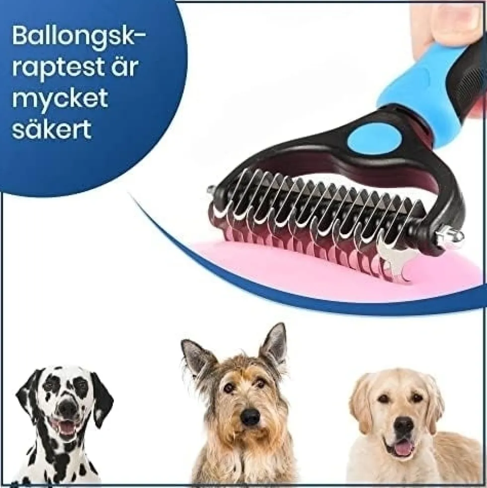 Borste för Hund och Katt, Husdjurs Avmattning Hår Kam och Borstar för Små, Medelstora och Stora Hundar