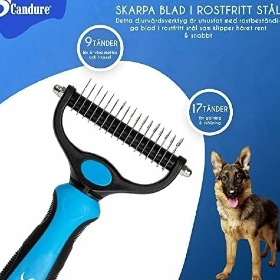 Borste för Hund och Katt, Husdjurs Avmattning Hår Kam och Borstar för Små, Medelstora och Stora Hundar