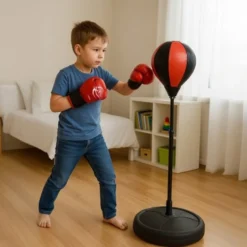 Boxningsset barn med boxningssäck, punchball & handskar, 70-104 cm