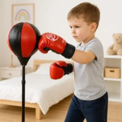 Boxningsset barn med boxningssäck, punchball & handskar, 70-104 cm