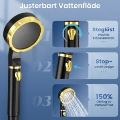 Bärbar campingdusch 7800mAh med 20L vattenpåse - Uppladdningsbar pump för friluftsliv - Hopfällbar och lätt att packa - För resa och trädgård