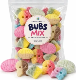 BUBS Mix 1 KG – Stor Blandning av Populära BUBS Godisar